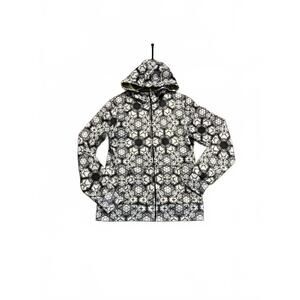 BURTON DryRide Scoop Hoodie Black White Women's L Snowboard Ski Jacket